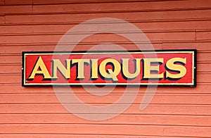 Antiques For Sale Sign photo