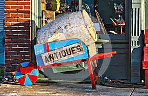 Antiques Shop Wheel Barrow