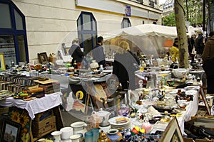 Antiquities market in Paris