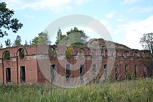 Antiquity architecture barracks construction history military militarytown old ruins russia stones town trees wartimehistory