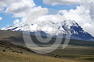 Antisana Volcano above the paramo