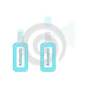 Antiseptic vector icon. Vector icon isolated on white background antiseptic