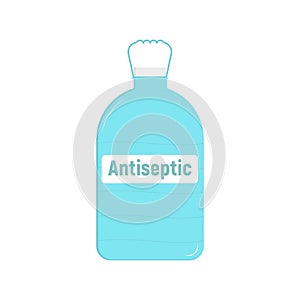 Antiseptic vector icon. Vector icon isolated on white background antiseptic . 75% ethanol disinfectant solution