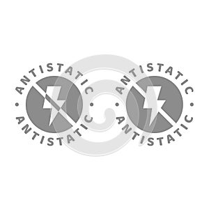 Antistatic vector label set