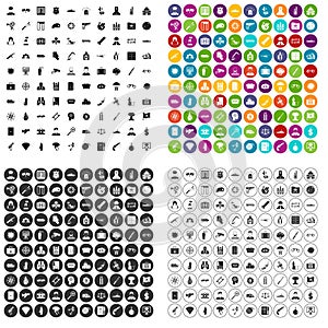 100 antiterrorism icons set vector variant photo