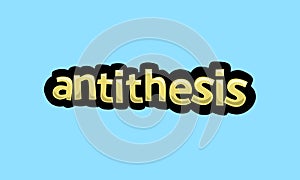 antithesis writing vector design on a blue background