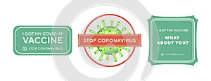 Antiviral antibacterial coronavirus formula vector icons. Coronavirus 2019 nCov, Covid 19 NCP virus stop signs, health