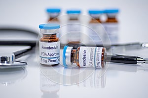 Antiviral FDA approved drug remdesivir for treatment of novel coronavirus covid-19 photo