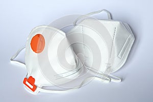 Antiviral medical mask for protection against coronavirus. Surgical protective mask. Medical respiratory bandage face