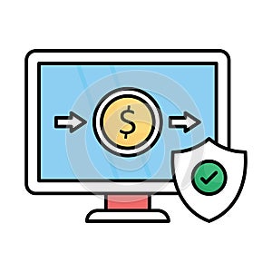 Antivirus fill inside vector icon which can easily modify or edit