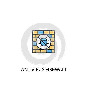 Antivirus firewall concept 2 colored