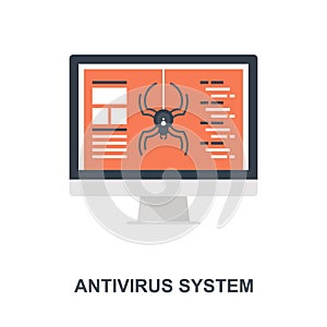 Antivirus System icon concept