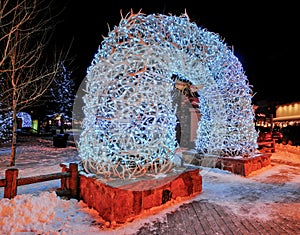 Antler Arches in Jackson Hole, Wyoming