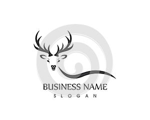 Antler logo design template photo