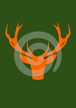 The antlers from the deer