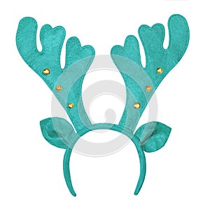 Antlers of a deer toy headband isolated on white background