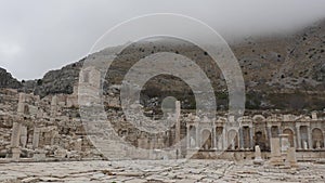 Antonine fountain in Sagalassos ancient city in Burdur, Turkey