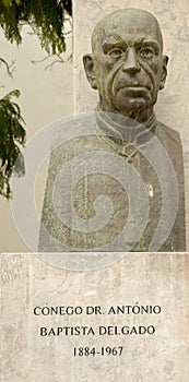 Antonio Baptista Delgado statue in Olhao, Algarve - Portugal