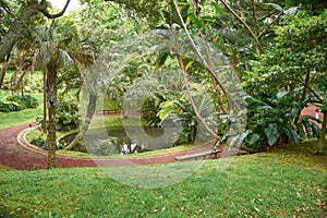 Antonio Borges Botanical Garden in Ponta Delgada on the island of Sao Miguel, capital of the Azores