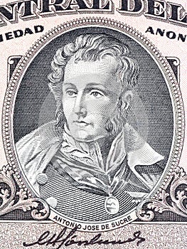 Antonio Jose de Sucre portrait