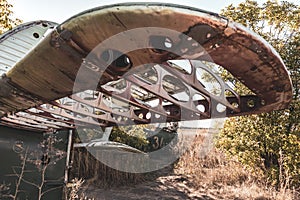 An-2 Antonov soviet plane abandoned in old airbase photo