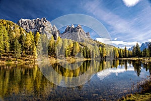 Antorno lake, Misurina. Italy