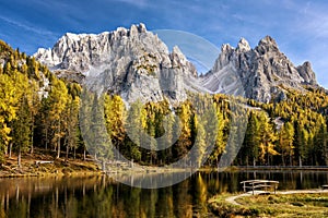 Antorno lake, Misurina. Italy