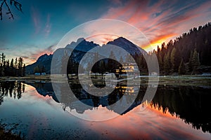 Antorno Lake Reflections