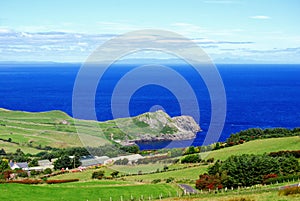 Antrim coast in northern Ireland photo