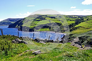 Antrim coast in northern Ireland photo