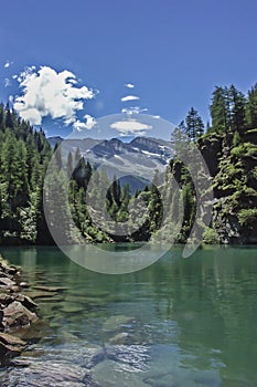 Antrona lake in Piedmont photo