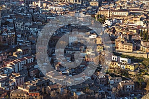 View of houses of Toledo, Spain