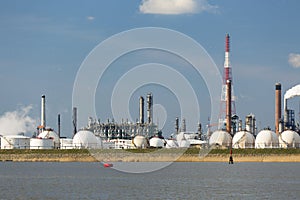 Antwerp Port Refinery And Gas Storage Tanks