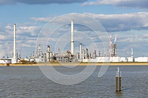 Antwerp Port Refinery And Storage Tanks