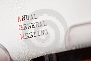Anual general meeting photo