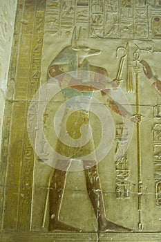 Anubis bas relief, Abydos Temple