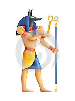 Anubis Cartoon Illustration