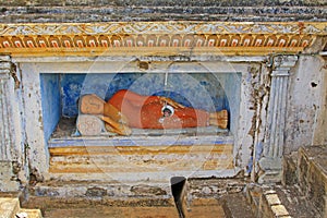 Anuradhapura Isurumuniya Temple`s Sleeping Buddha, Sri Lanka UNESCO World Heritage