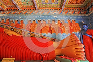 Anuradhapura Isurumuniya Temple`s Sleeping Buddha, Sri Lanka UNESCO World Heritage