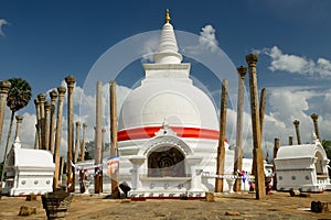 Anuradhapura ruin, Thuparamaya dagoba, Sri Lanka