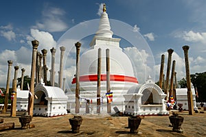 Anuradhapura ruin, Thuparamaya dagoba, Sri Lanka