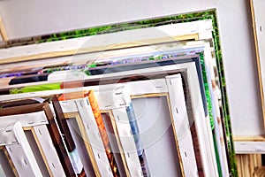 Ð¡anvas prints, stacked photos with gallery wrap, stretcher bars