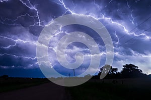 Anvil Crawler Lightning over northern Nebraska