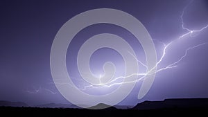 Anvil lightning over Warner Valley Utah