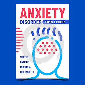 Anxiety Disorder Creative Promotion Banner Vector