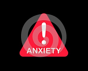 Anxiety - mental disorder and illness causing fear, stress and dread.