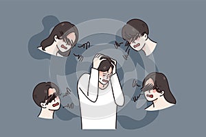 Anxious man suffer from bipolar disorder