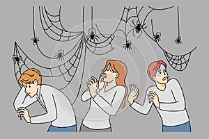 Anxious people scared of spiders