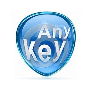 Any Key icon blue.