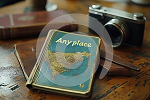 Anyplace text written on a paper